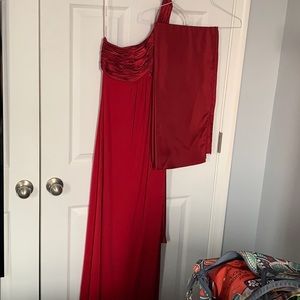 Cocktail/evening dress and scarf